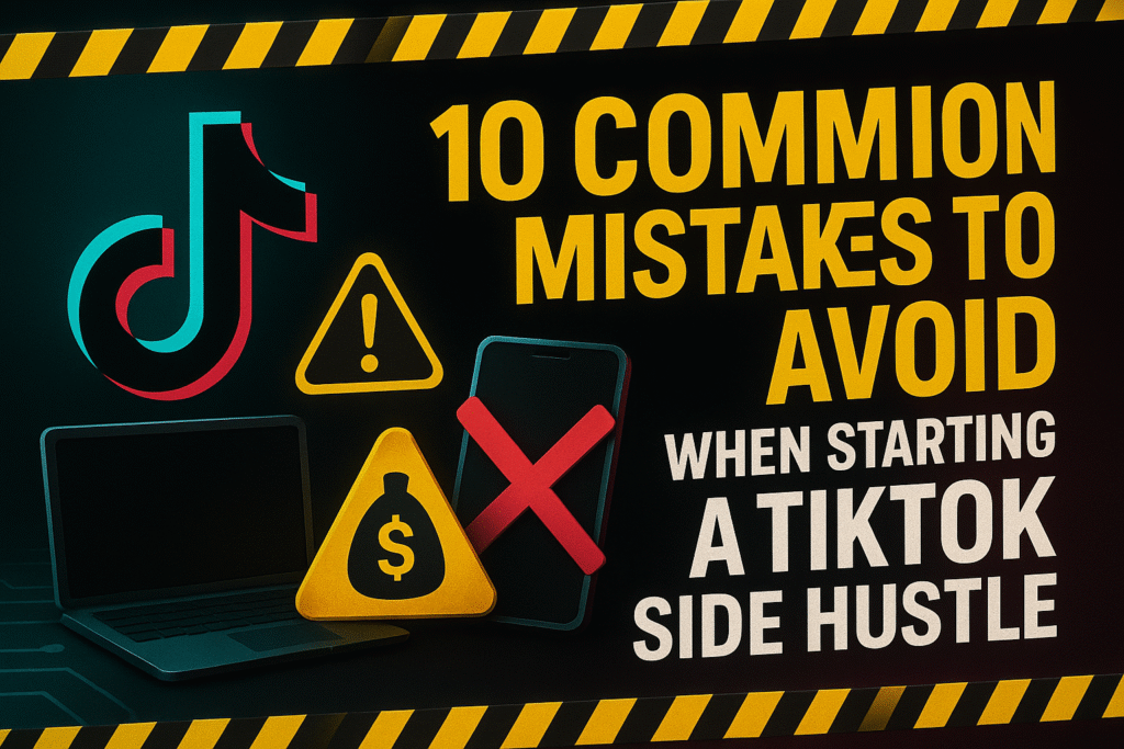 10 Common Mistakes to Avoid When Starting a TikTok Side Hustle