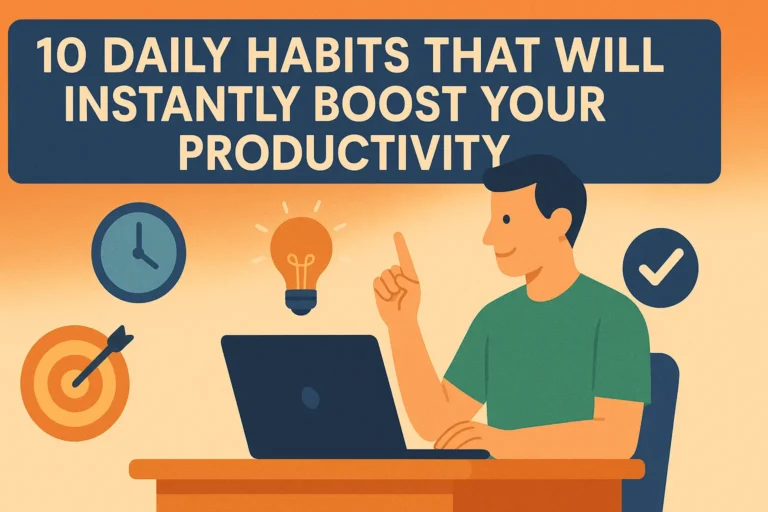10 Daily Habits That Will Instantly Boost Your Productivity